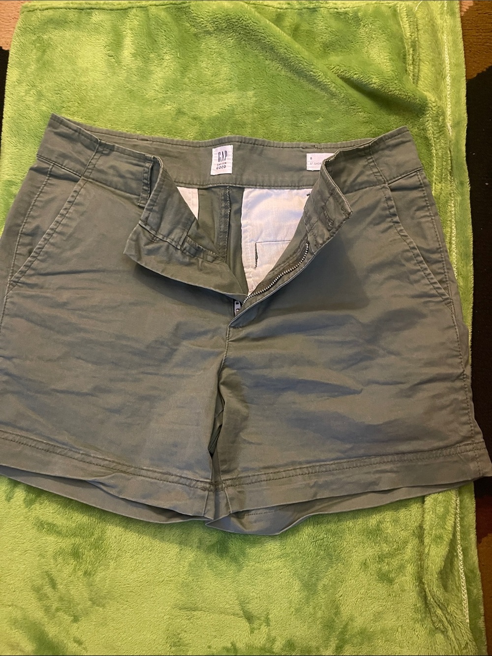 GAP Women's Olive Green Bermuda Shorts